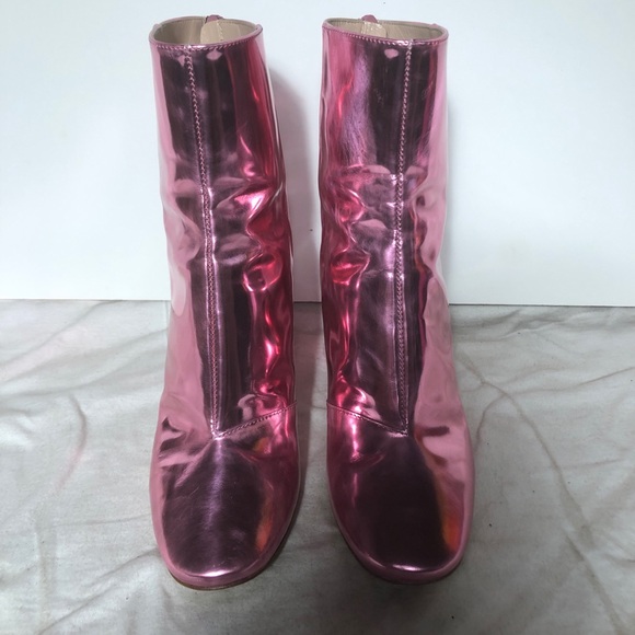 Ellery Pink Patent leather Jezebel ankle boots 37 - Picture 9 of 10